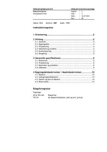 Indholdsfortegnelse 1 Orientering ... - Udbud.dk