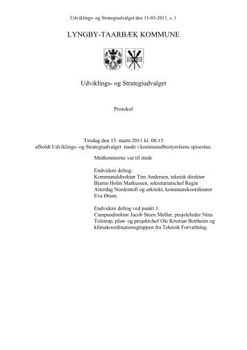 Udviklings - og Strategiudvalget 15-03-2011 - Lyngby Taarbæk ...
