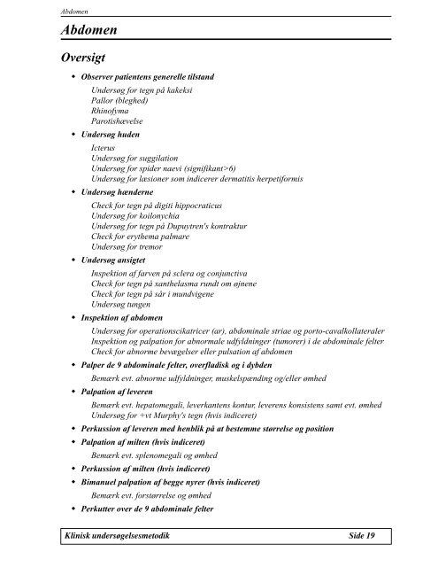 Modul G1.8 Klinisk Undersøgelsesmetodik I - Asclepius.dk