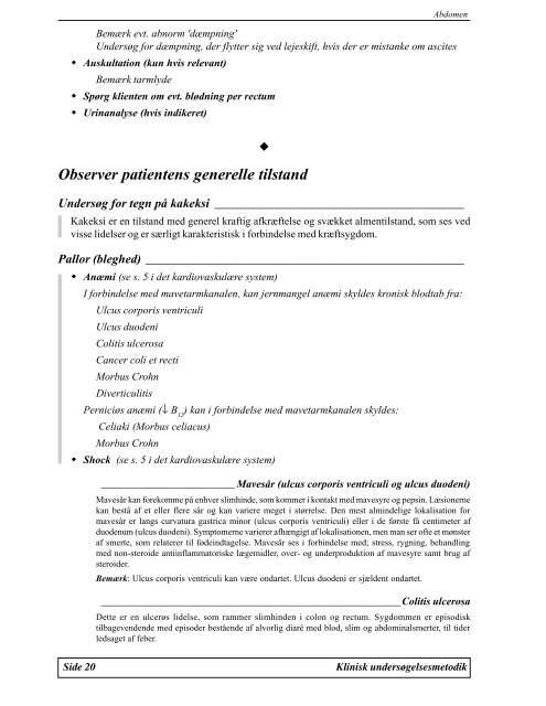 Modul G1.8 Klinisk Undersøgelsesmetodik I - Asclepius.dk