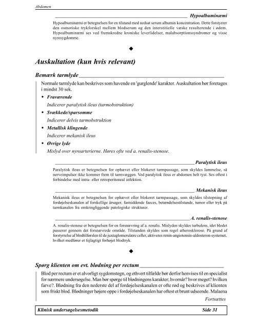 Modul G1.8 Klinisk Undersøgelsesmetodik I - Asclepius.dk