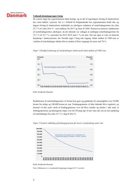 Regeringens skattereform og boligmarkedet - Realkredit Danmark