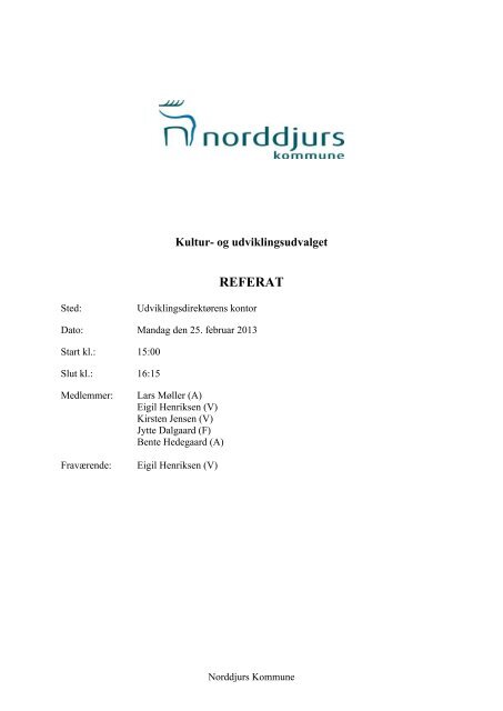 00 Referat med bilag - Norddjurs Kommune