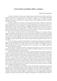 Ficción, historia, periodismo: límites y márgenes - Facultad de ...