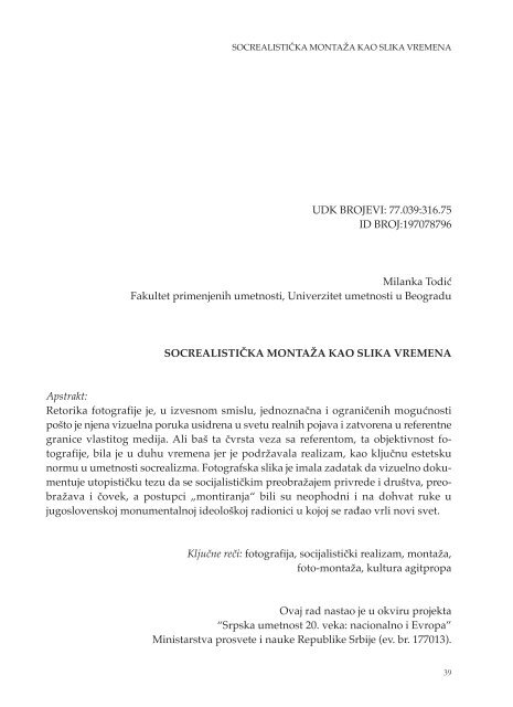 Zbornik seminara za studije moderne umetnosti br. 9 (pdf) - Atenaion