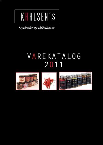 VAREKATALOG 2011 - Karlsen's Krydderier