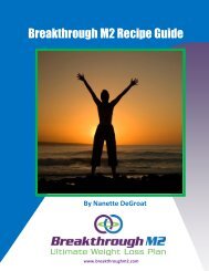 Breakthrough M2 Recipe Guide - BreakThroughM2