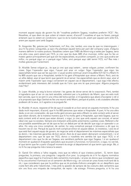 ACTA DE LA SESSIÓ Acta de la sessió del Ple de l'Ajuntament de ...