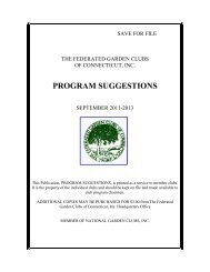 the 2011-2013 FGCCT Program Suggestions Booklet