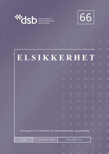 Elsikkerhet nr. 66 - Direktoratet for samfunnssikkerhet og beredskap