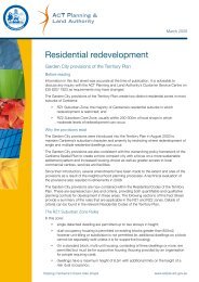 Residential redevelopment - ACT Planning and Land Authority