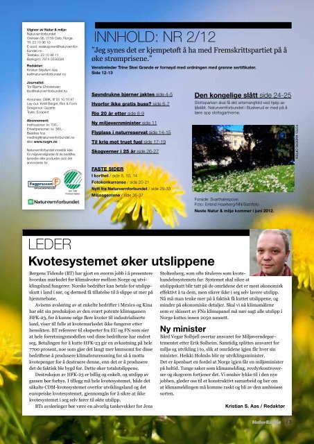 Natur & miljø 2-2012 - Norges Naturvernforbund