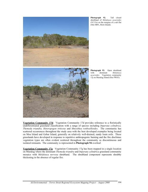 Appendix 2 - Vegetation Communities and Regional Ecosystems