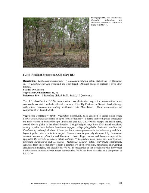 Appendix 2 - Vegetation Communities and Regional Ecosystems