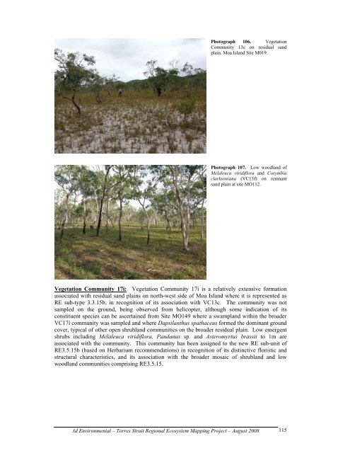 Appendix 2 - Vegetation Communities and Regional Ecosystems