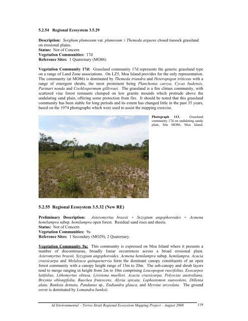 Appendix 2 - Vegetation Communities and Regional Ecosystems