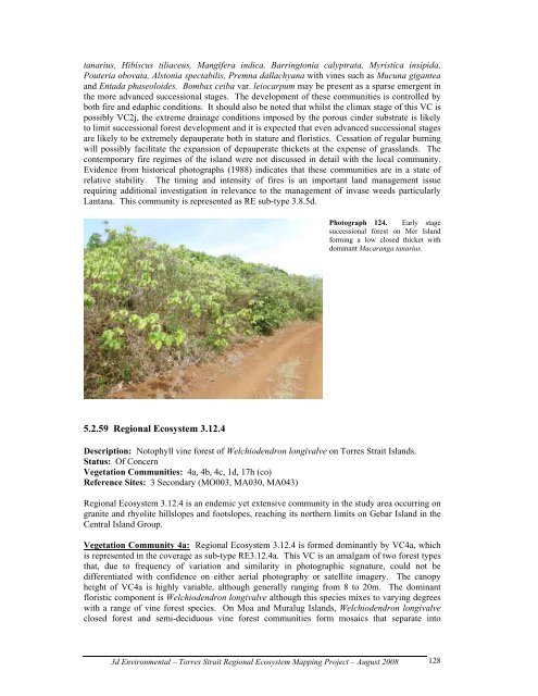 Appendix 2 - Vegetation Communities and Regional Ecosystems