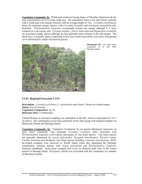 Appendix 2 - Vegetation Communities and Regional Ecosystems