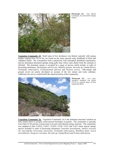 Appendix 2 - Vegetation Communities and Regional Ecosystems