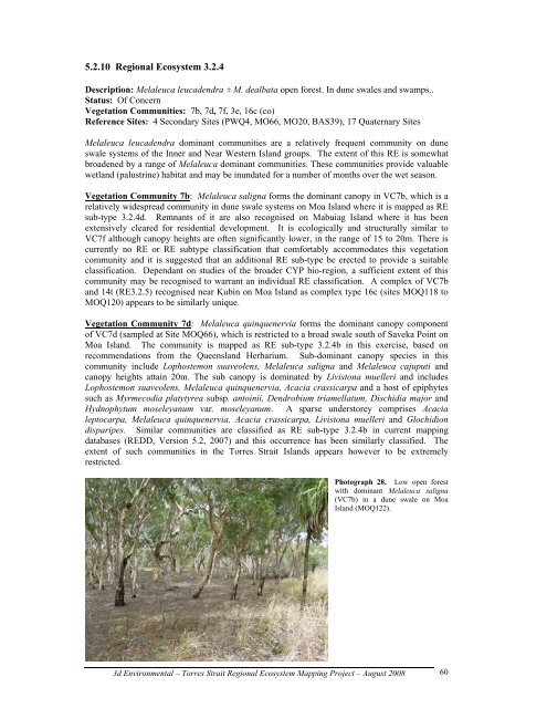 Appendix 2 - Vegetation Communities and Regional Ecosystems