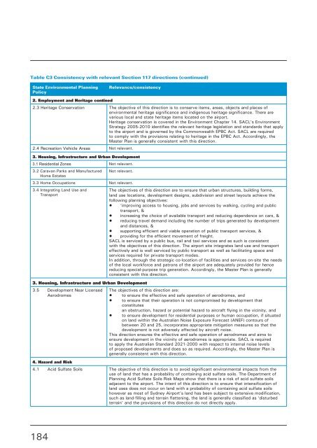 Master Plan 2009 - Sydney Airport