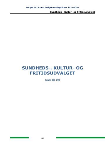 Sundheds-, Kultur- og Fritidsudvalget - Nordfyns Kommune