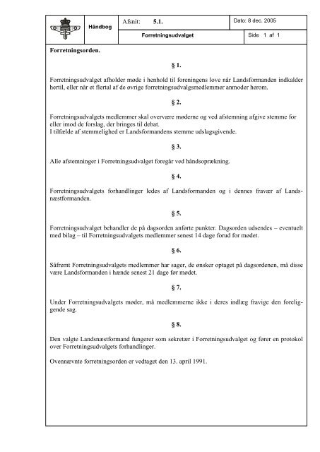 Forretningsudvalget (FU) - Flyvevåbnets Soldaterforening