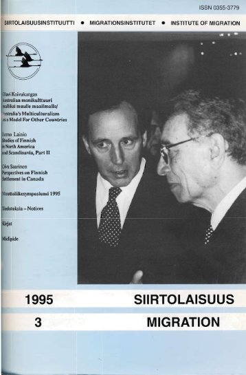 1995 - 3 - Siirtolaisuusinstituutti