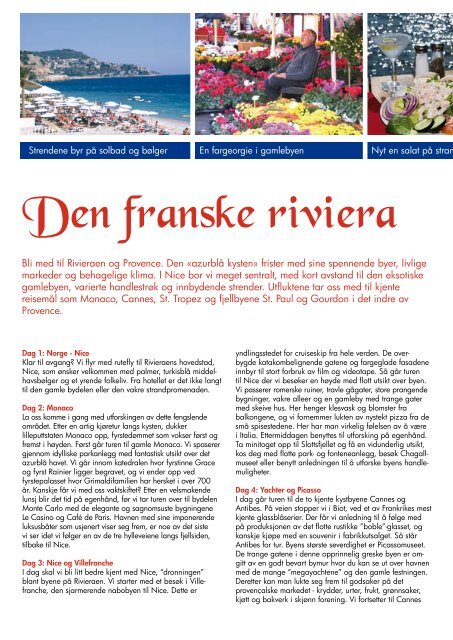 Den franske riviera - Norsk Tur