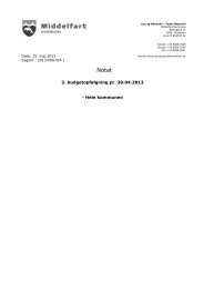 2. budgetopfølgning pr. 30.04.2013 - Middelfart Kommune