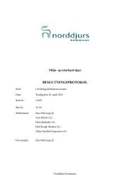 BESLUTNINGSPROTOKOL - Norddjurs Kommune