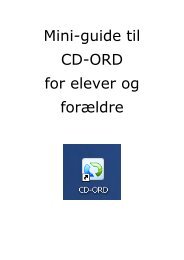 Mini-guide til CD-ORD for elever og forældre