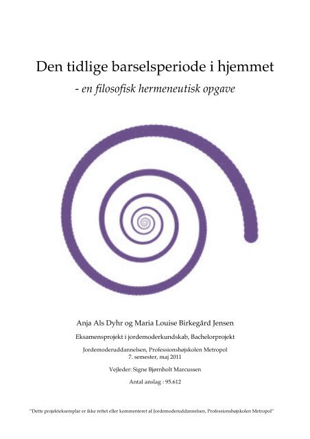 Den tidlige barselsperiode i hjemmet - Jordemoderforeningen