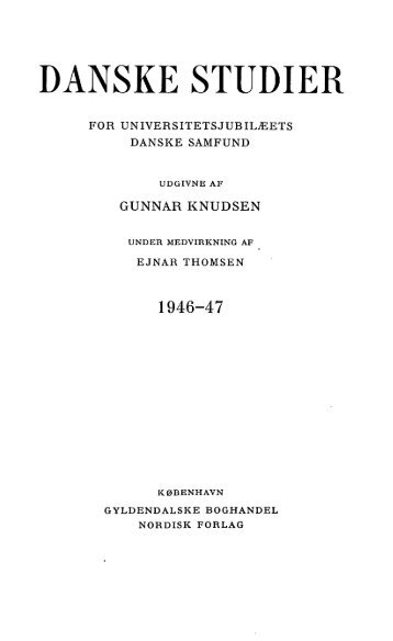 Danske Studier 1946-47