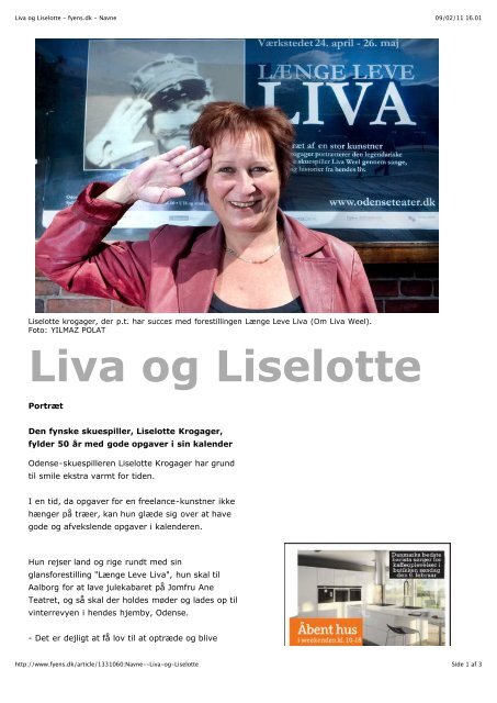 Liva og Liselotte - fyens.dk - Navne - Liselotte Krogager
