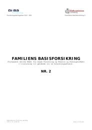 FAMILIENS BASISFORSIKRING - DiBa Forsikring