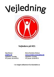 Vejledere på HCI: - Himmerlandscentrets Idrætsefterskole