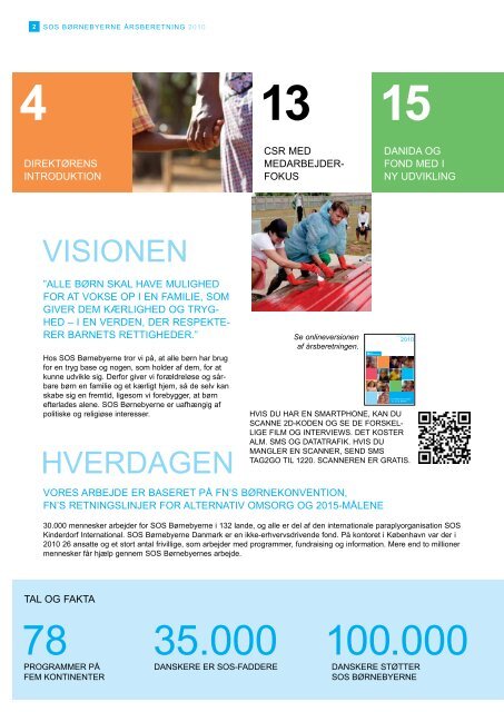 Årsberetning 2010 - SOS Børnebyerne
