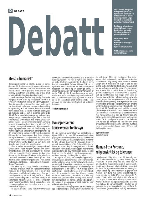 Les portrettintervju med Arild Knutsen i Fri tanke nr. 4-2008, side 15