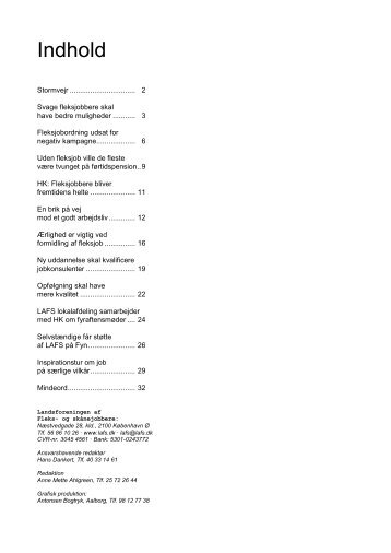 Indhold - Landsforeningen af Fleks- og Skånejobbere