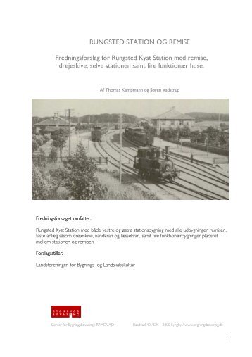 Rungsted station og remise - Landsforeningen for bygnings- og ...