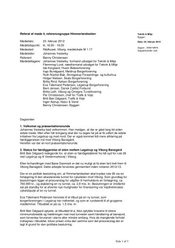 Referat af møde 4 i referencegruppen 13.02.2012 - Viborg Kommune