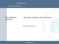 Mixed Methods - Selskab for Surveyforskning