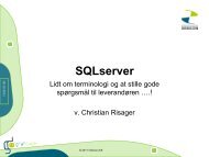SQL-Server workshop - Orbicon