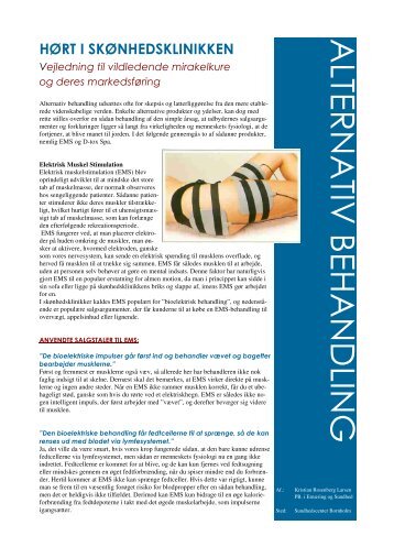 Alternativ behandling - Sundhedscenter Bornholm