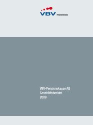 VBV-Pensionskasse aG Geschäftsbericht 2009
