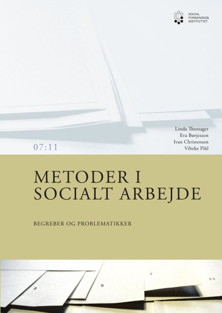 METODER I SOCIALT ARBEJDE - SFI
