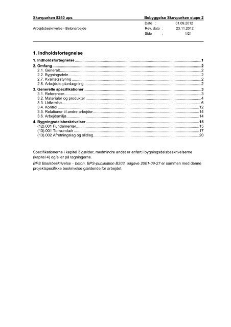 Arbejdsbeskrivelse - Betonarbejde 23.11.2012.pdf - Hosted Disk/FTP