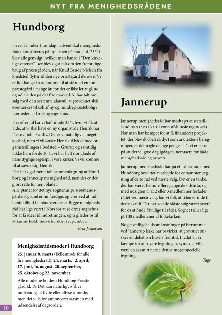 Kirkeblad 592 Februar - Juni 2011 - Hundborg kirke