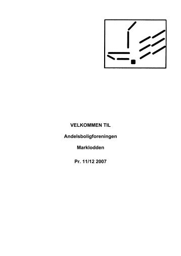 Velkomstmappe - Marklodden